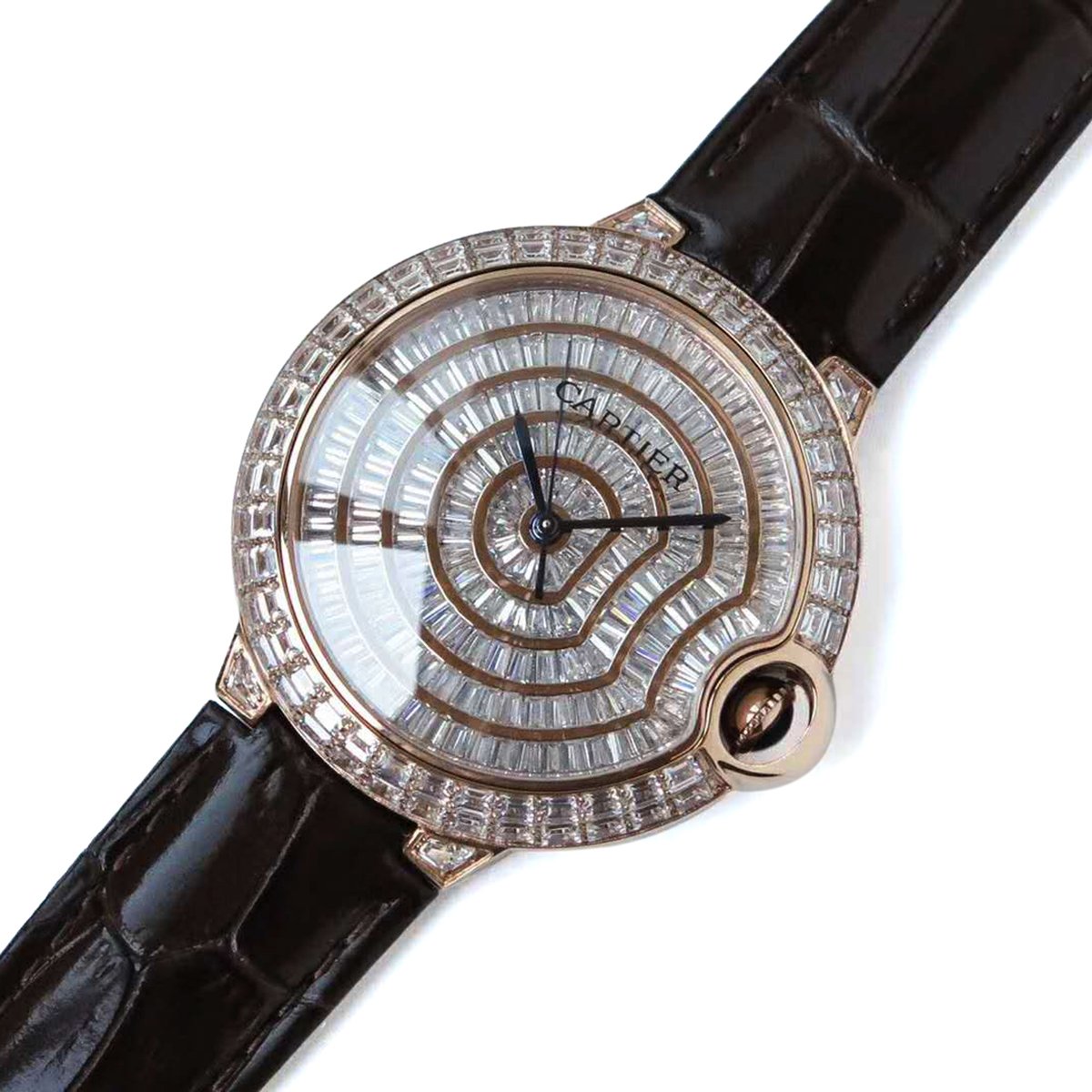 Ballon Bleu de Cartier 42mm Diamond Paved Dial in Rose Gold - Image 2