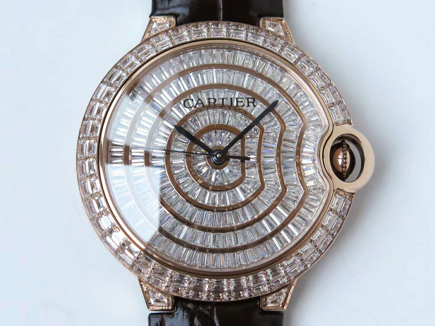 Ballon Bleu de Cartier 42mm Diamond Paved Dial in Rose Gold - Image 3