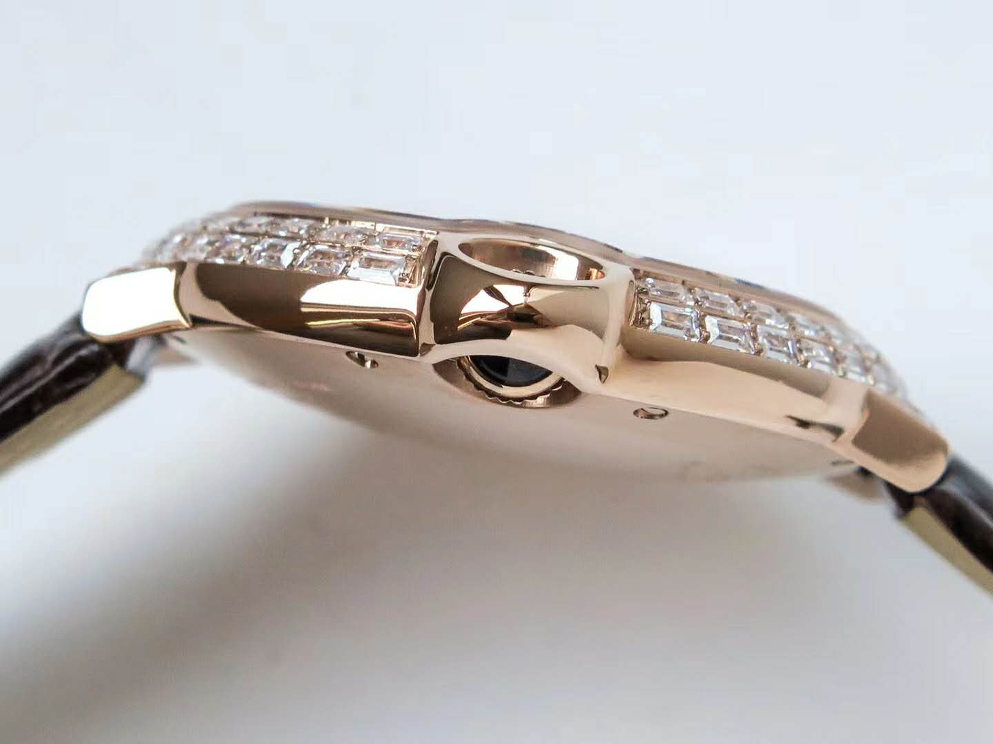 Ballon Bleu de Cartier 42mm Diamond Paved Dial in Rose Gold - Image 8